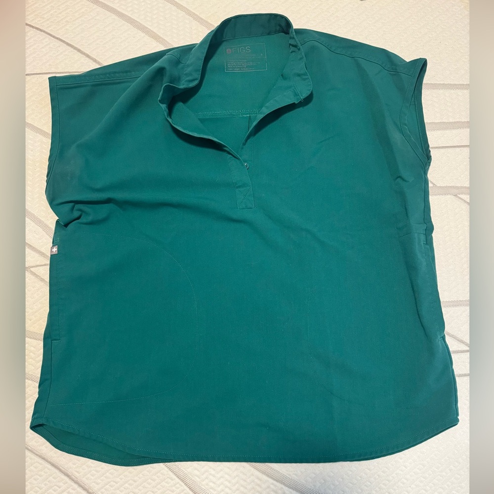 Figs Women's Teal Blouse